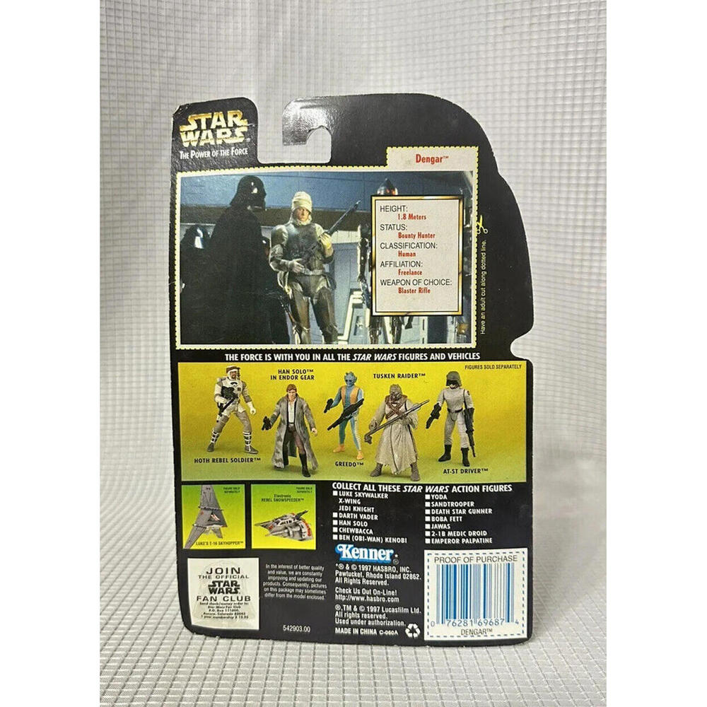 Kenner Star‎ Wars Dengar With Blaster Rifle Action Figure NIP - Picture 6 of 8